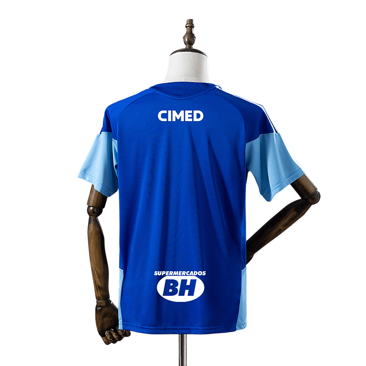 Cruzeiro - Camisola Azul de Treino 2026  - Com Patrocínios 2