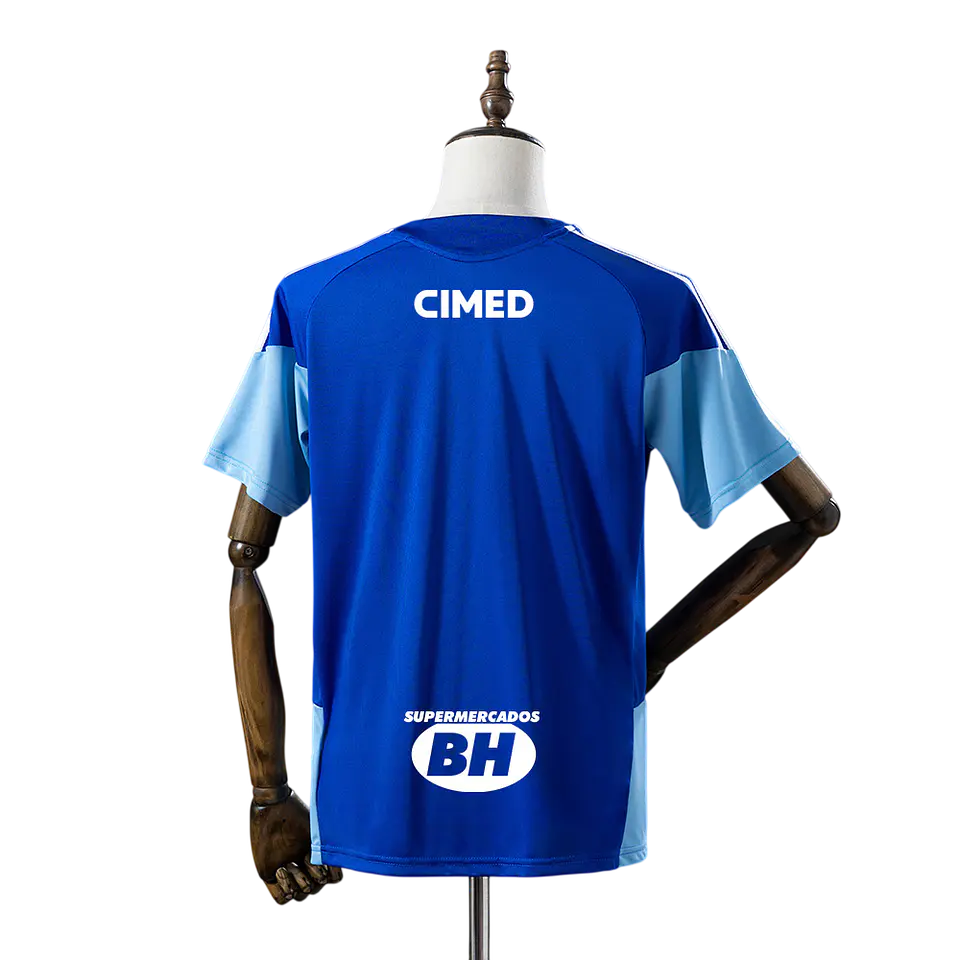 Cruzeiro - Camisola Azul de Treino 2026  - Com Patrocínios 2