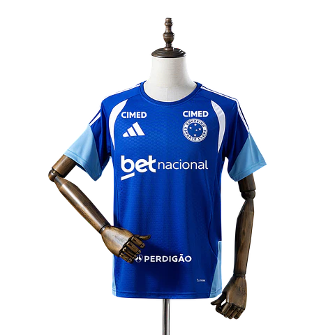 Cruzeiro - Camisola Azul de Treino 2026  - Com Patrocínios