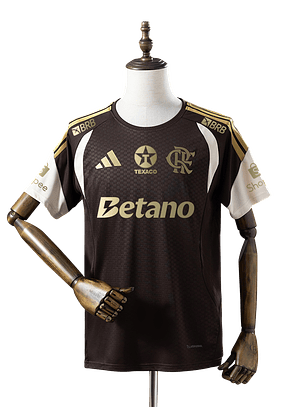 Flamengo - Camisola Castanha de Treino 2026 - Com Patrocínios