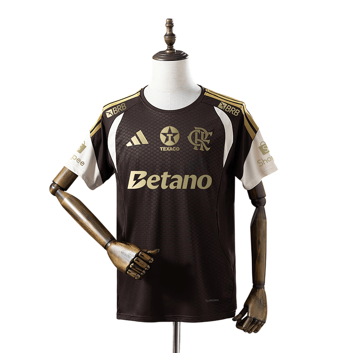 Flamengo - Camisola Castanha de Treino 2026 - Com Patrocínios 1