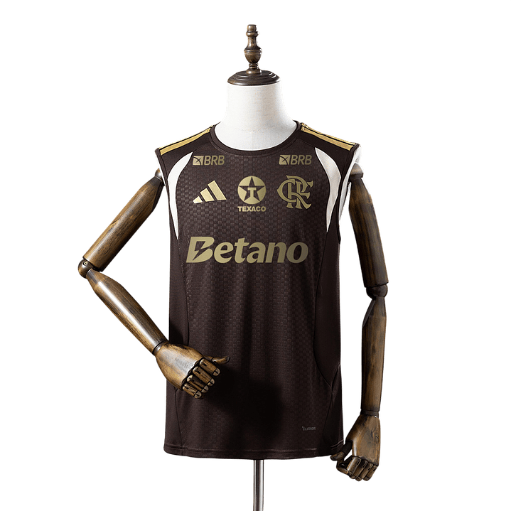 Flamengo - Manga Cava Castanha de Treino 2026 - Com Patrocínios 1