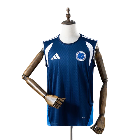 Cruzeiro - Manga Cava Azul Escuro de Treino 2026