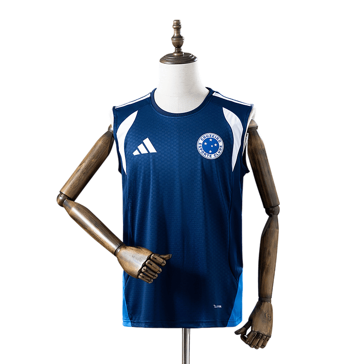 Cruzeiro - Manga Cava Azul Escuro de Treino 2026 1