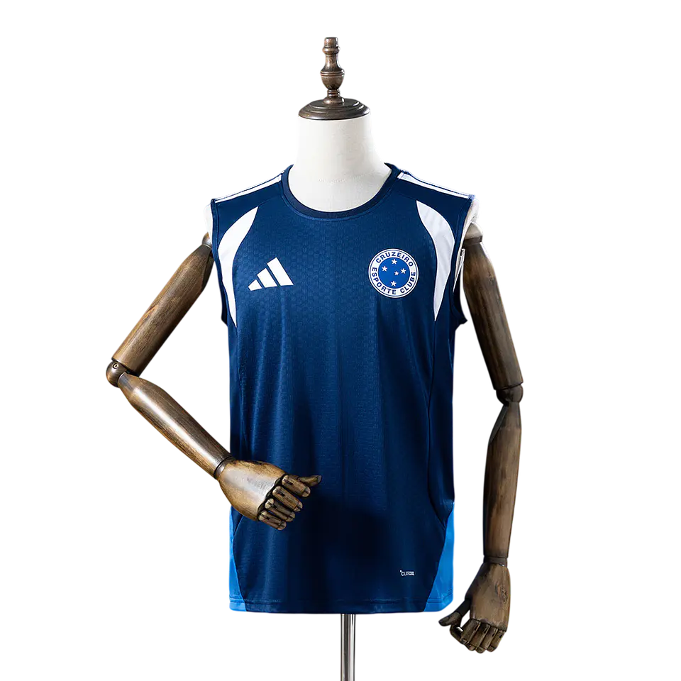 Cruzeiro - Manga Cava Azul Escuro de Treino 2026 1