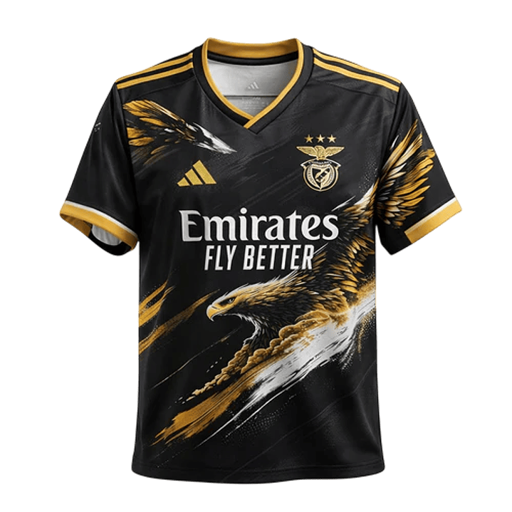 Benfica - Camisola Edição Especial Águia Preta e Amarela 25/26 1