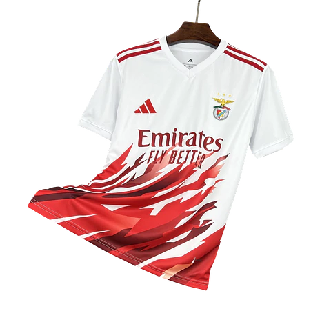 Benfica - Camisola Branca e Vermelha Edição Especial 25/26 