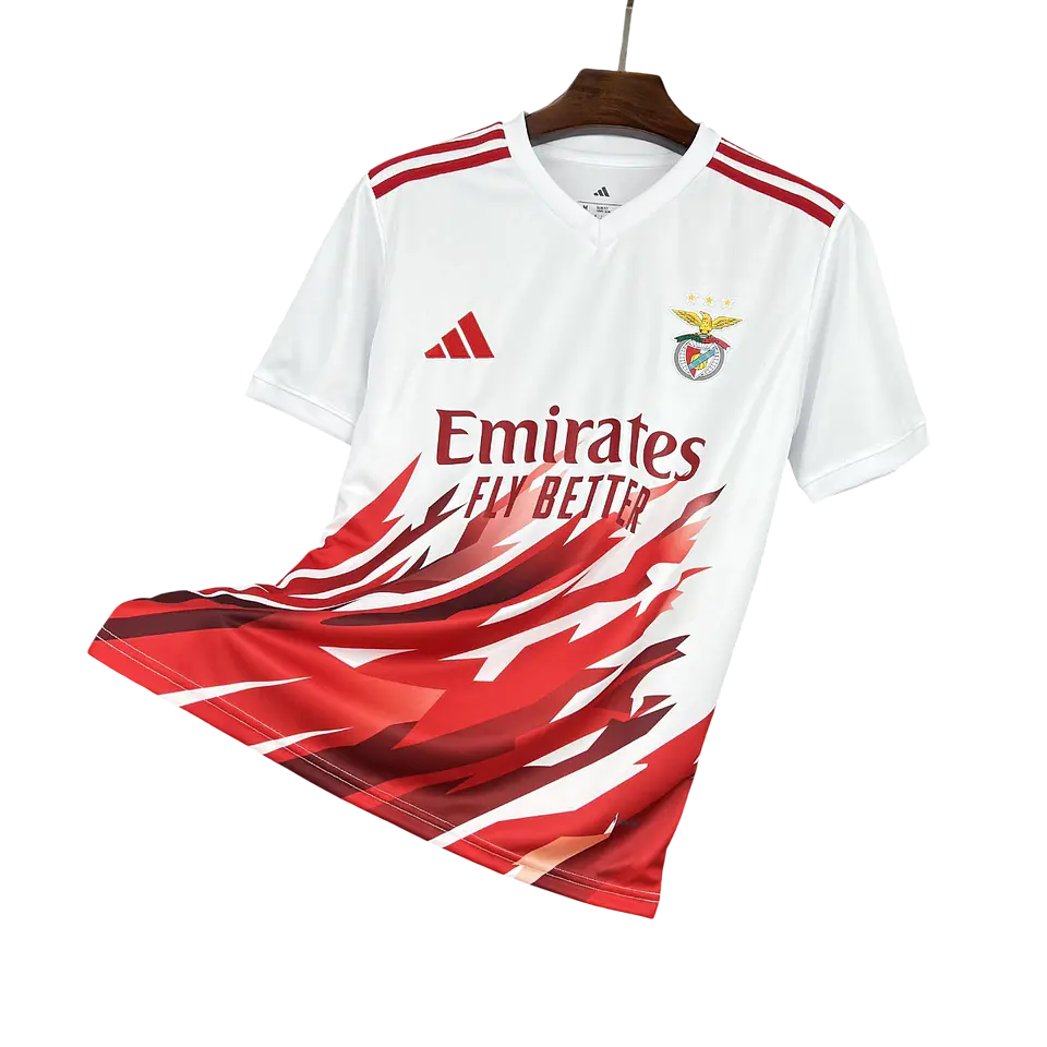 Benfica - Camisola Branca e Vermelha Edição Especial 25/26  1