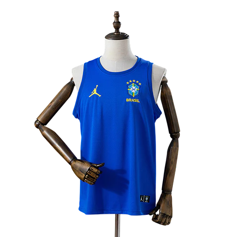 Brasil - Manga Cava de Treino Azul 2026