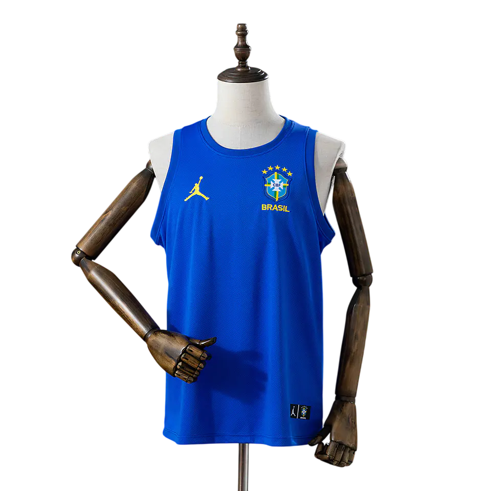 Brasil - Manga Cava de Treino Azul 2026 1