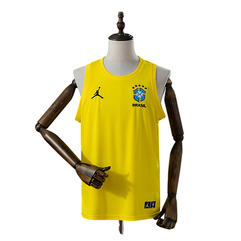 Brasil - Manga Cava de Treino Amarela 2026