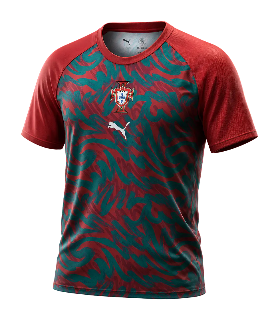 Portugal - Camisola Principal de Aquecimento / Pré-jogo 2026 1