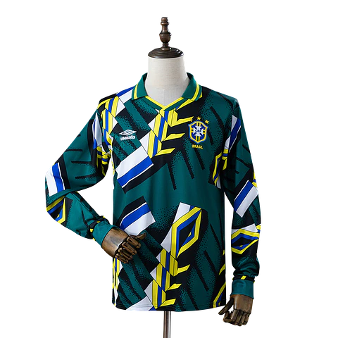 Brasil - Camisola Guarda Redes 96/97 Retro Manga Comprida