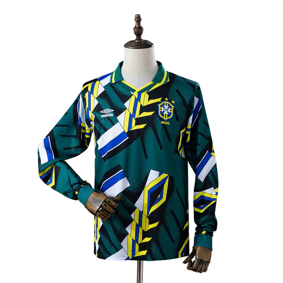 Brasil - Camisola Guarda Redes 96/97 Retro Manga Comprida 1