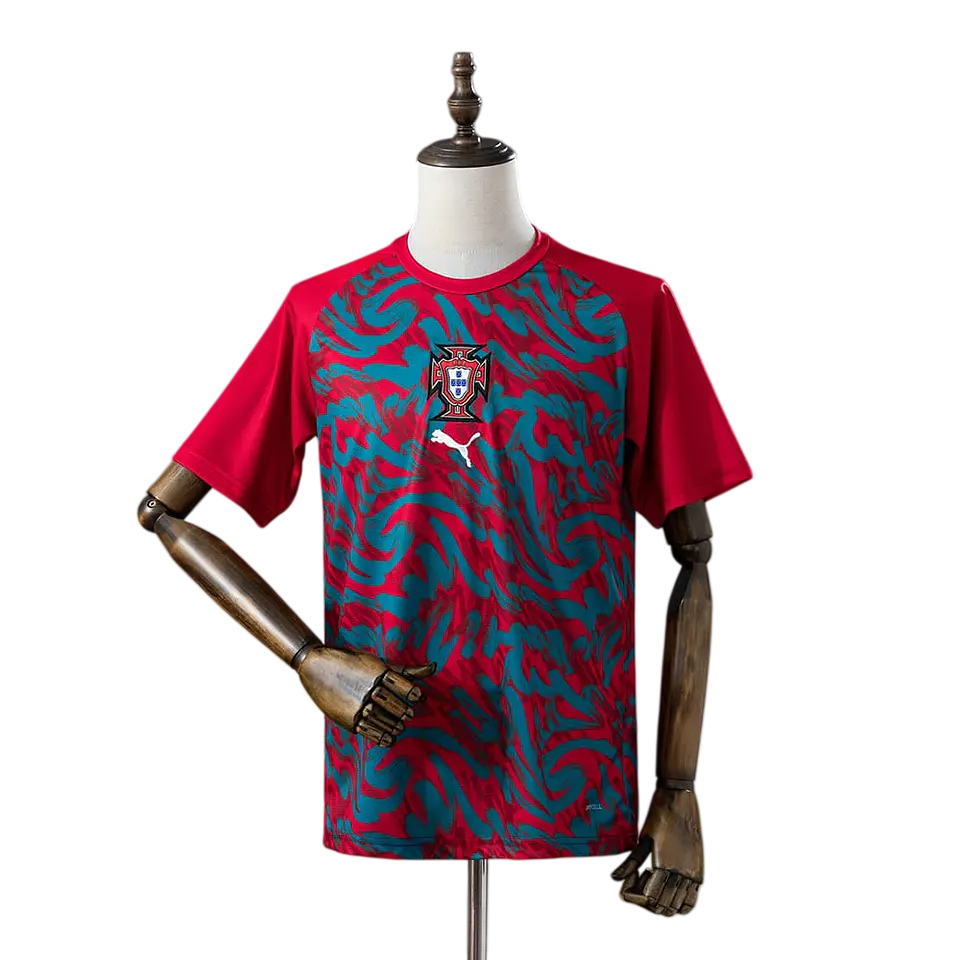 Portugal - Camisola Principal de Aquecimento / Pré-jogo 2026 1