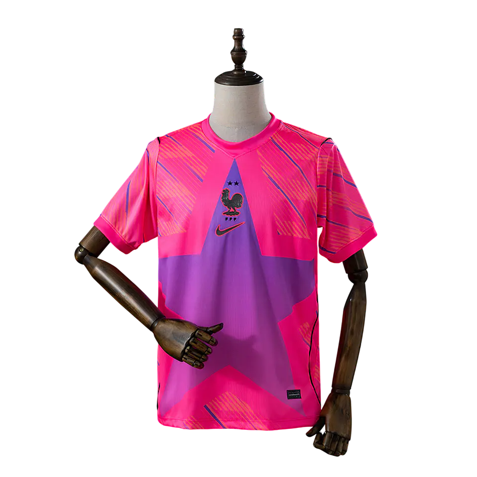 França - Camisola Guarda Redes Cor de Rosa 2026 1