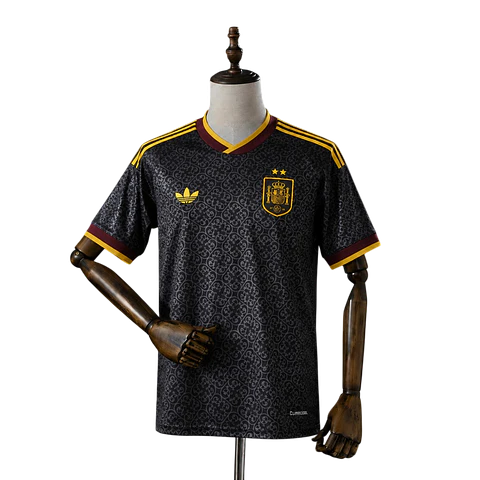 Espanha - Camisola Edição Especial Preta 2026 - 2 Estrelas