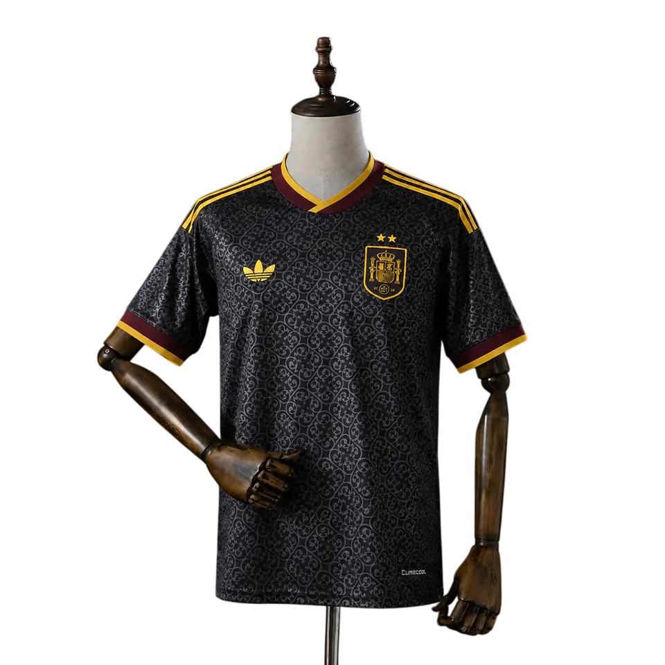 Espanha - Camisola Edição Especial Preta 2026 - 2 Estrelas 1
