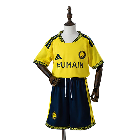 Al Nassr - Kit Criança Principal 26/27 Patrocínio Humain