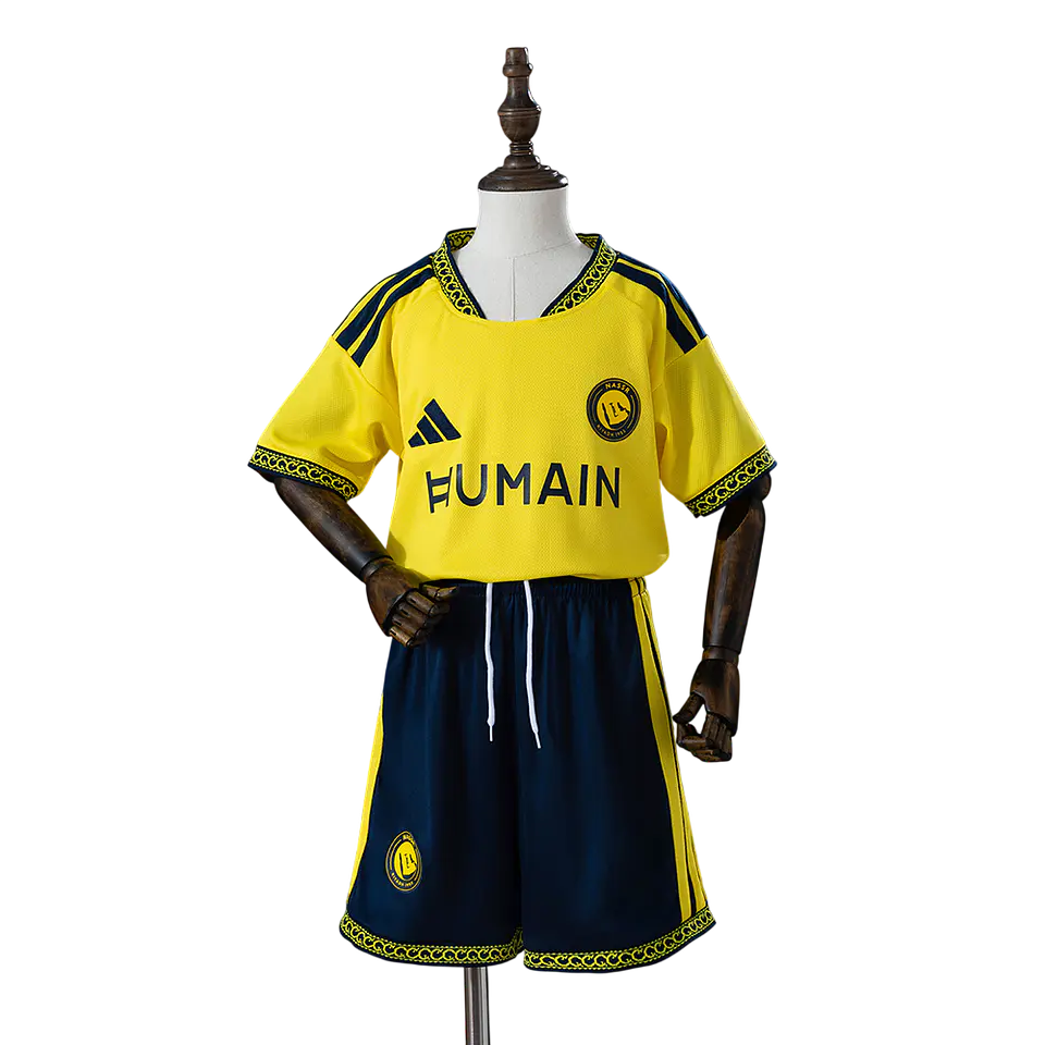 Al Nassr - Kit Criança Principal 26/27 Patrocínio Humain 1