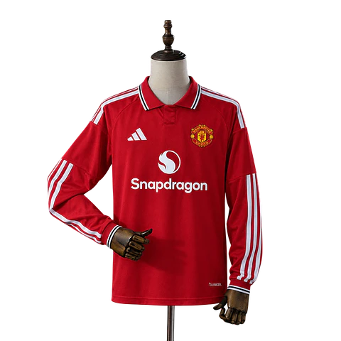 Manchester United - Camisola Principal 26/27 Manga Comprida