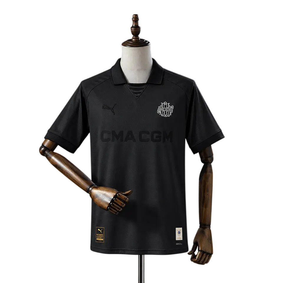 Marselha - Camisola Edição 125 Anos Preta 26/27  1