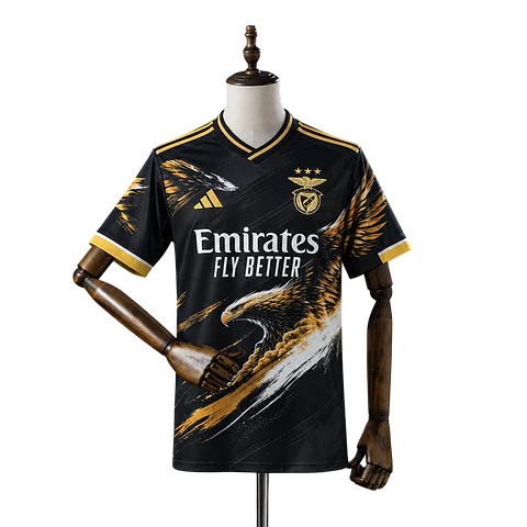 Benfica - Camisola Edição Especial Águia Preta e Amarela 25/26