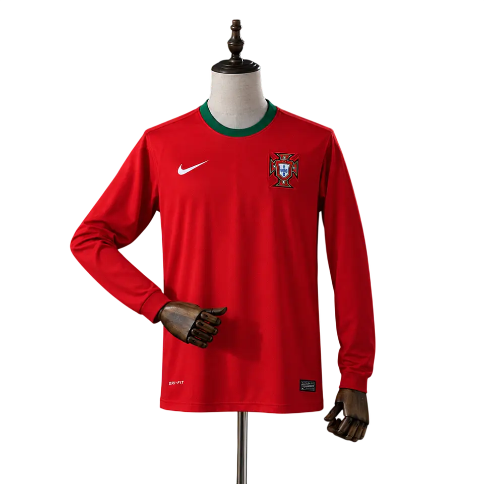 Portugal - Camisola Principal 2012 Retro Manga Comprida 1
