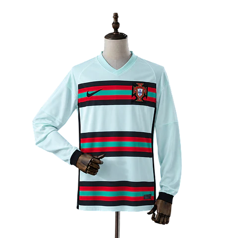 Portugal - Camisola Alternativa 2020 Retro Manga Comprida