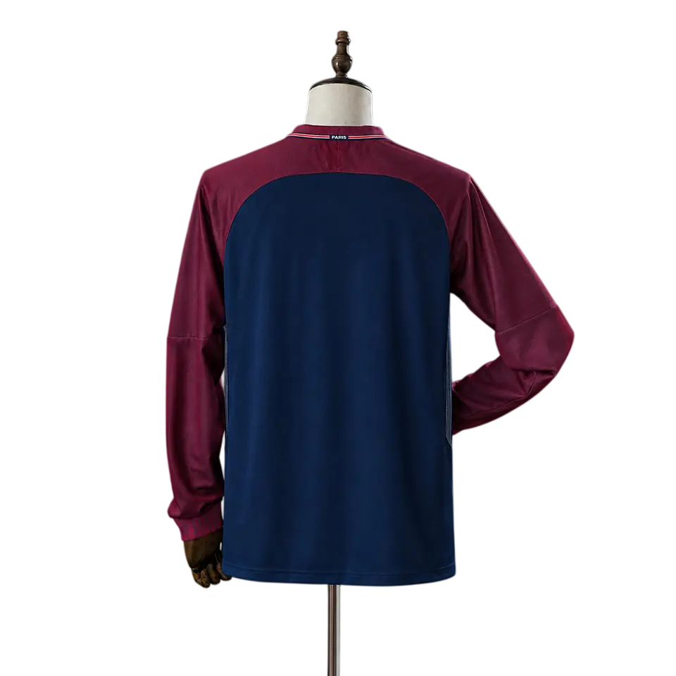 Paris Saint Germain - Camisola Principal 17/18 Retro Manga Comprida 2