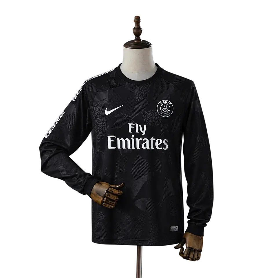 Paris Saint Germain - Terceira Camisola 17/18 Retro Manga Comprida 1