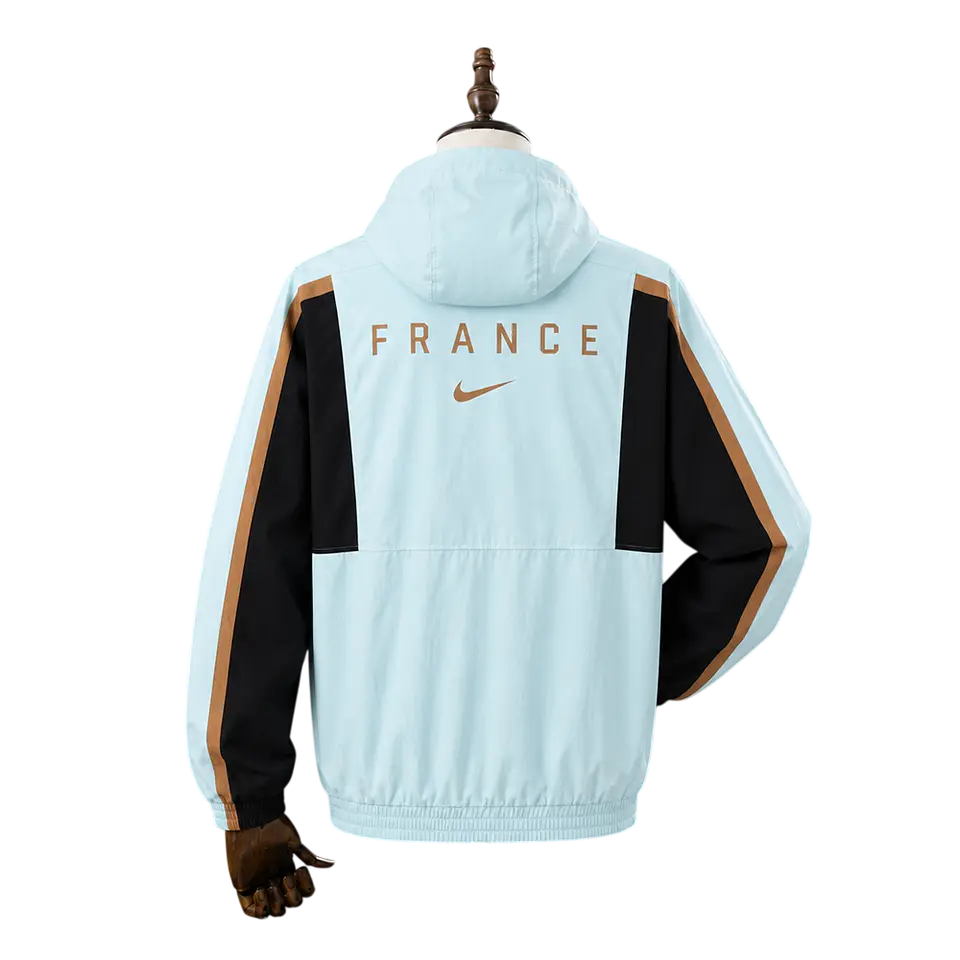 França - Casaco Azul Ciano 2026 2