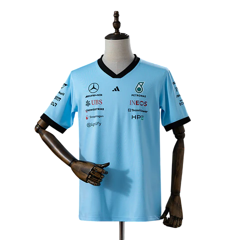 Mercedes AMG - Camisola Azul Claro 2026