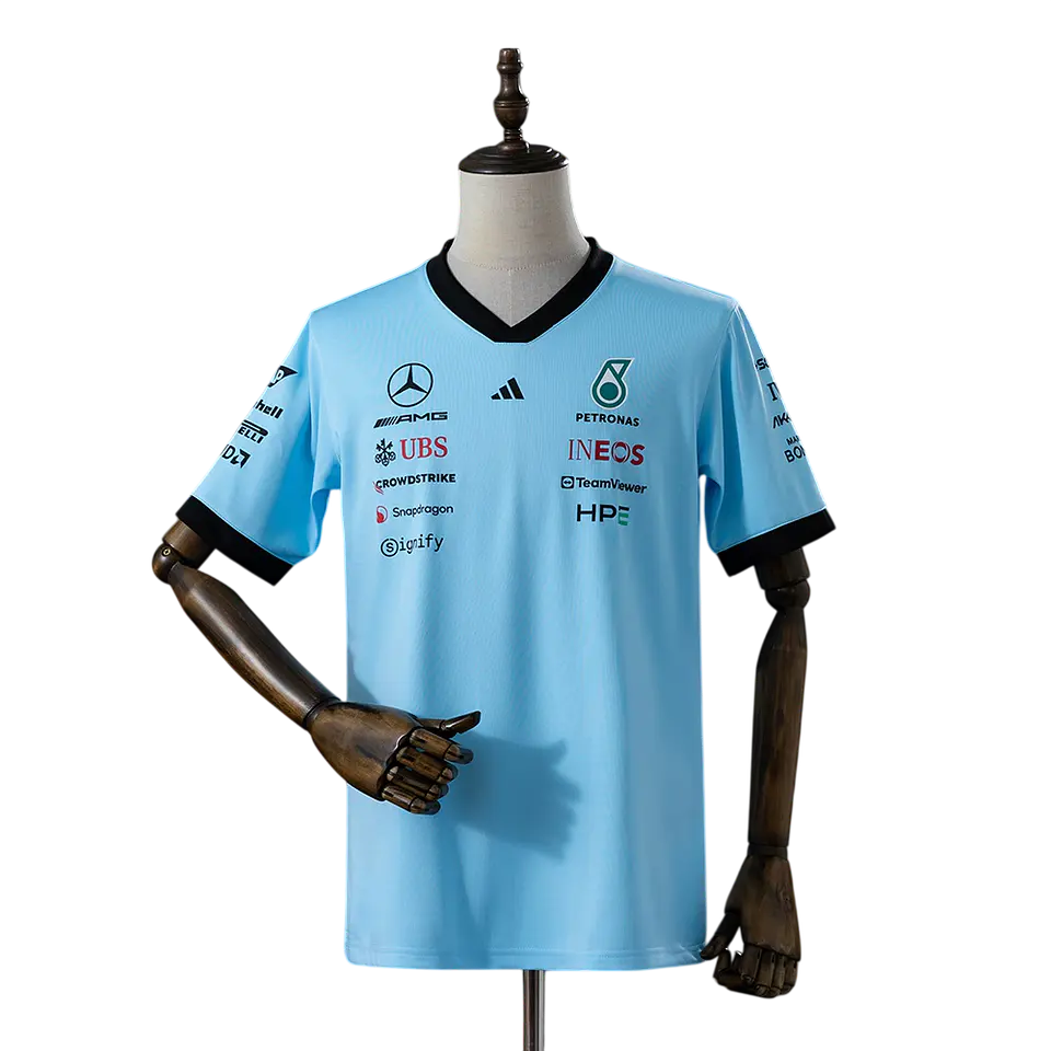 Mercedes AMG - Camisola Azul Claro 2026 1