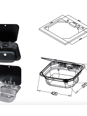 LAVAPLATOS CON TAPA DE CRISTAL