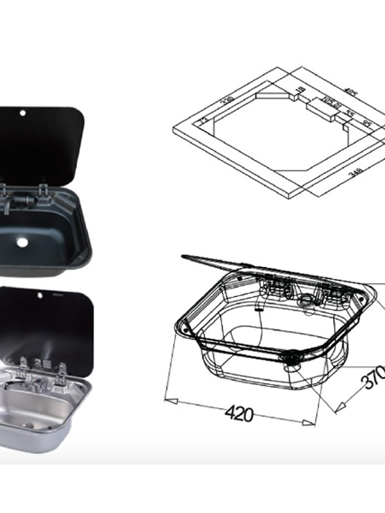 LAVAPLATOS CON TAPA DE CRISTAL 1