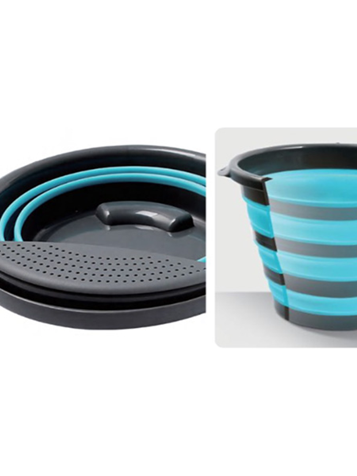 BALDE COLAPSABLE CON COLADOR GRANDE 2