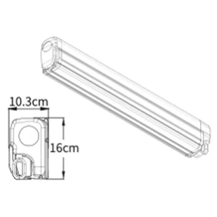 Toldo lateral 400x250 cm - Blanco 2