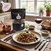 🍝 Pasta cremosa con Campitos ajo negro chilote 