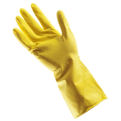 Guante Doméstico Látex Amarillo Talla M Nitro Glove x1