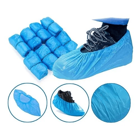 Cubre Calzado Plástico Azul Examcare Bolsa 100 unidades