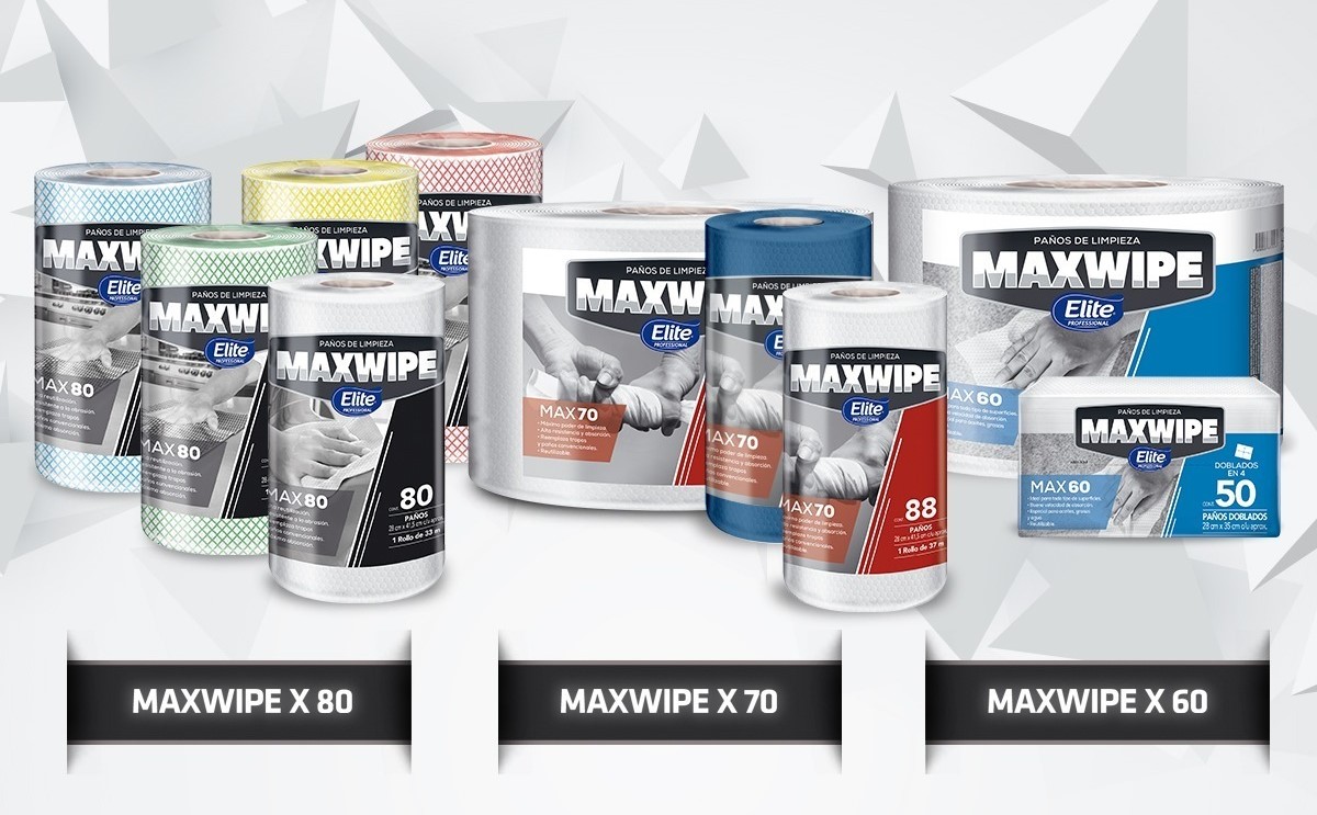 paños manicure Wypall Maxwipe Paños para limpieza de uso extendido Elite  MAX70
