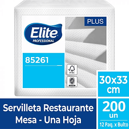 85261 Servilleta Elite Mesa Restaurant Caja 12 Paquetes x 200un