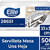 28651 Servilleta Elite Mesa Pack Caja 9 Paquetes x 500un