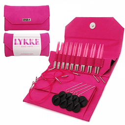 Set de Palillos cortos circulares Intercambiables Blush Lykke 3.5"