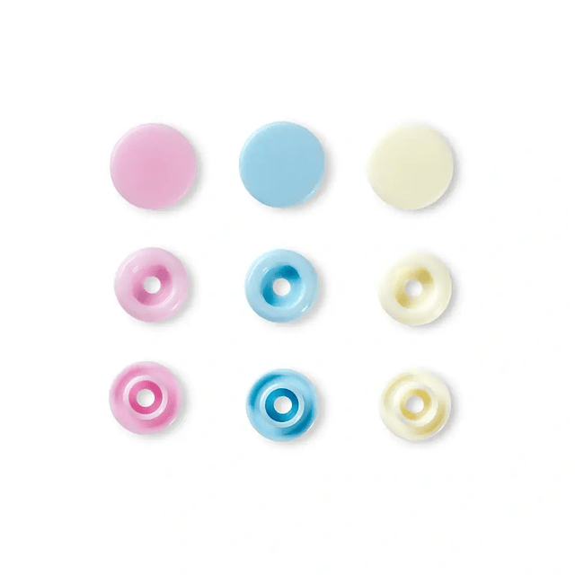 Botones De Presión O Snaps. Rosa y Azul oscuro 12.44 mm - Prym Love 39