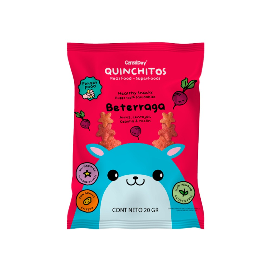 QUINCHITOS BETERRAGA Snack 20g 1