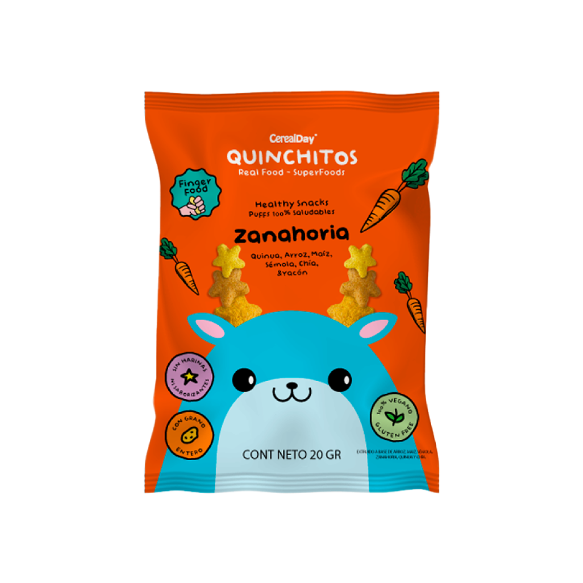 QUINCHITOS ZANAHORIA Snack 20g 1