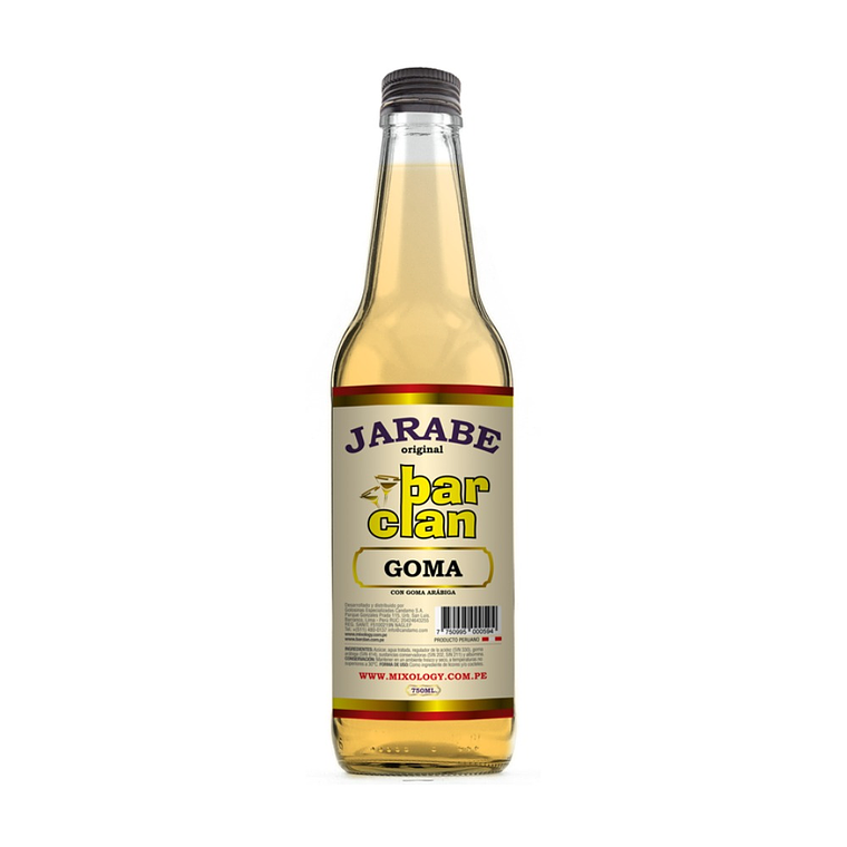 JARABE DE GOMA BARCLAN Botella Vidrio 750ml 1