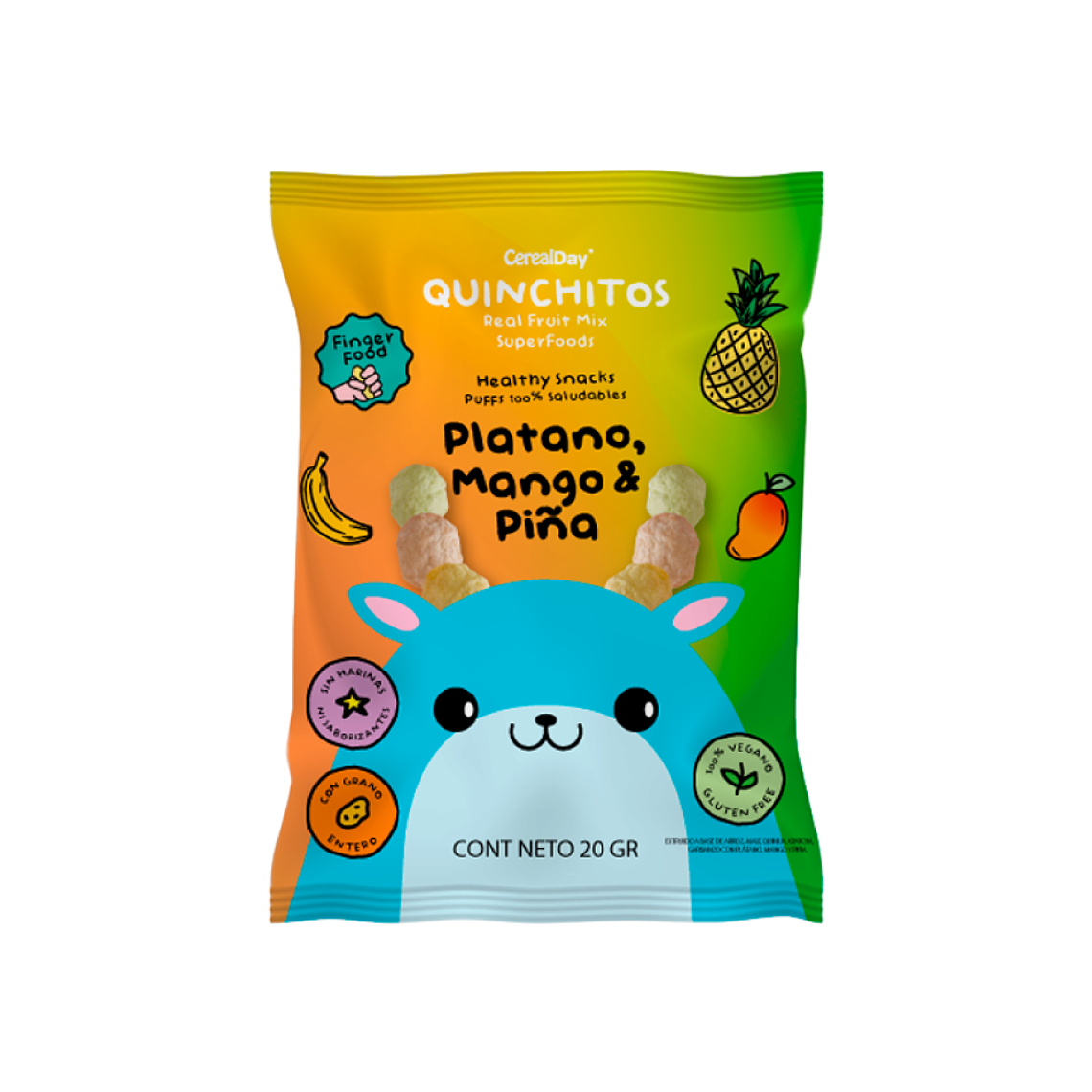 QUINCHITOS MIX FRUITS Snack 20g 1